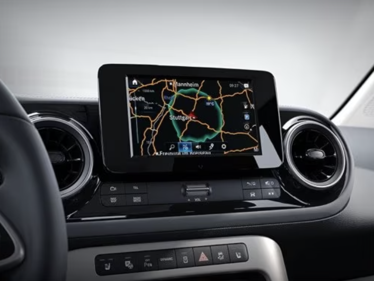 Mercedes-EQT écran GPS