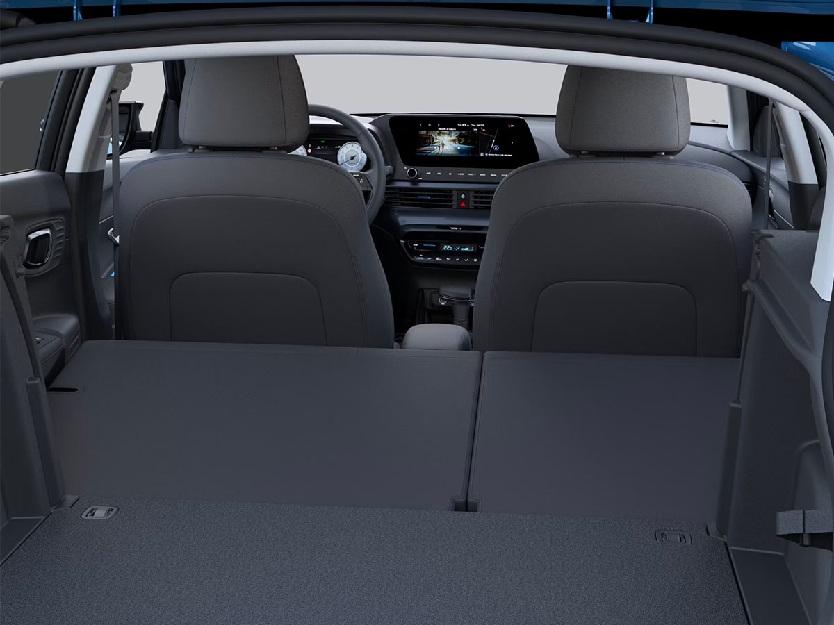 Les sièges rabattables de la Hynudai Bayon