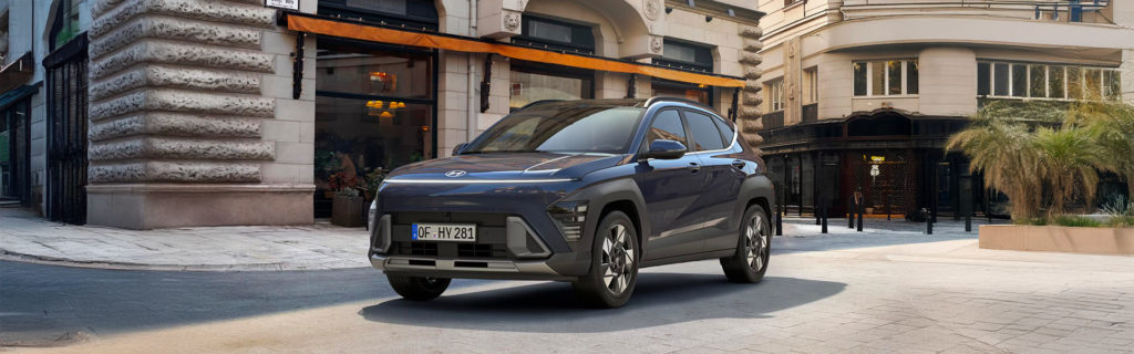 La Hyunda KONA en pleine ville