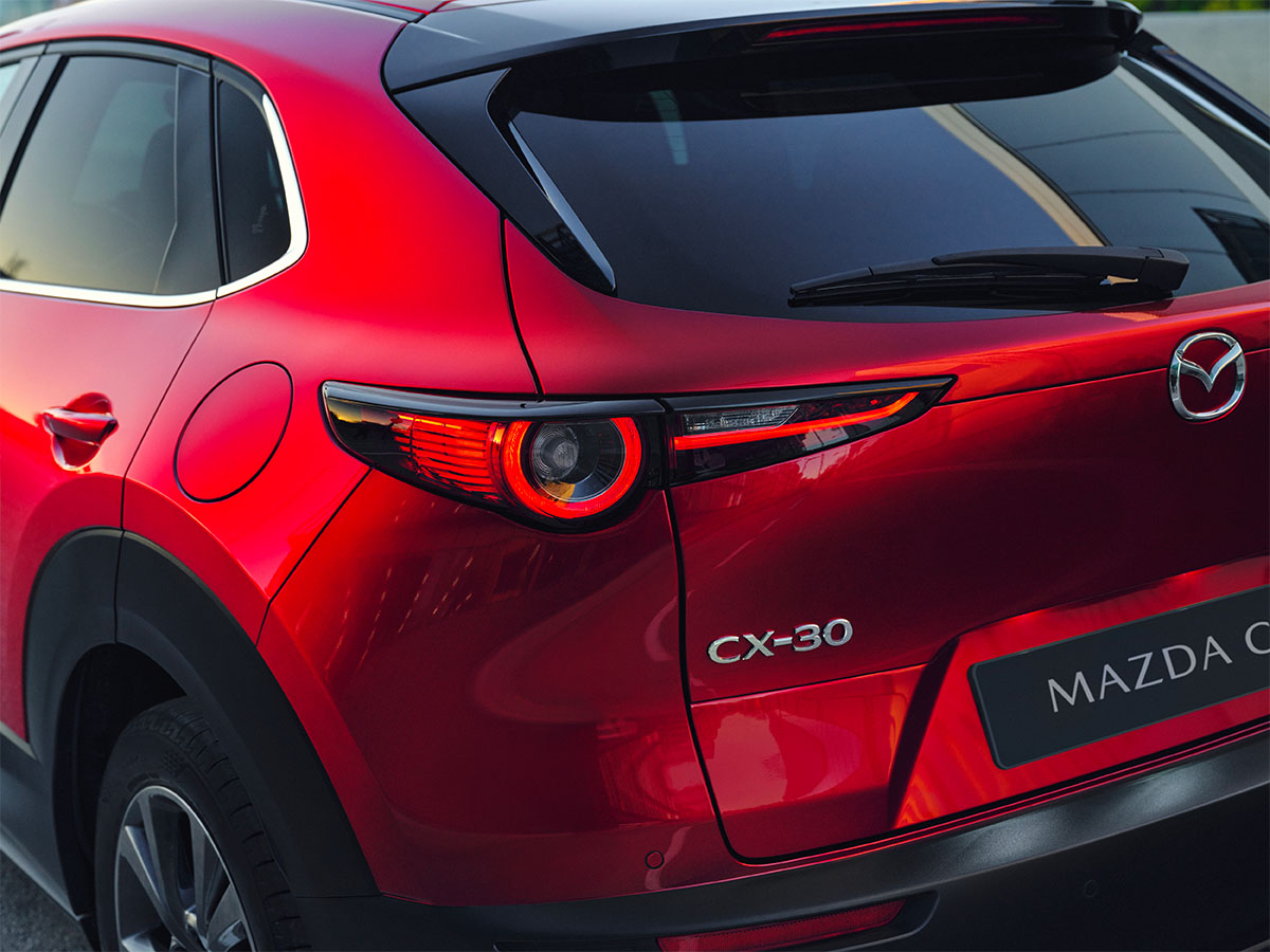 Le feu arrière de la Mazda CX-30