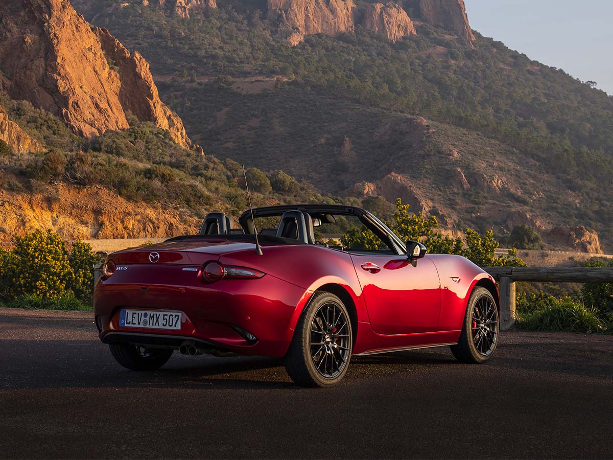L'arrière de la Mazda MX-5