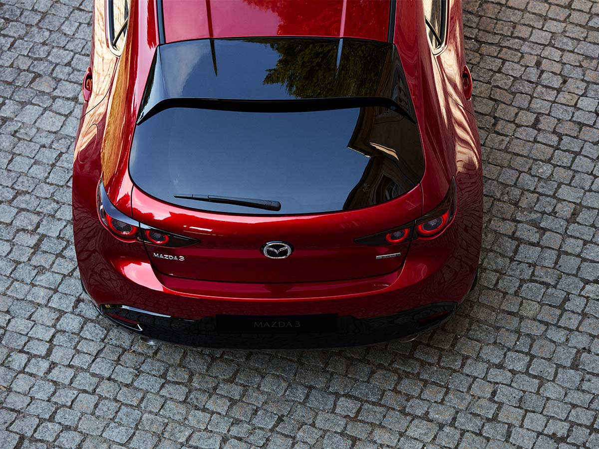 L'arrière de la Mazda3 hatchback
