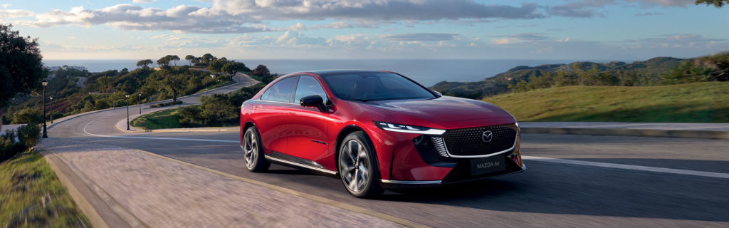 La Mazda6e sur la route