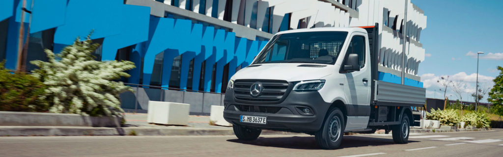 Le eSprinter à plateau