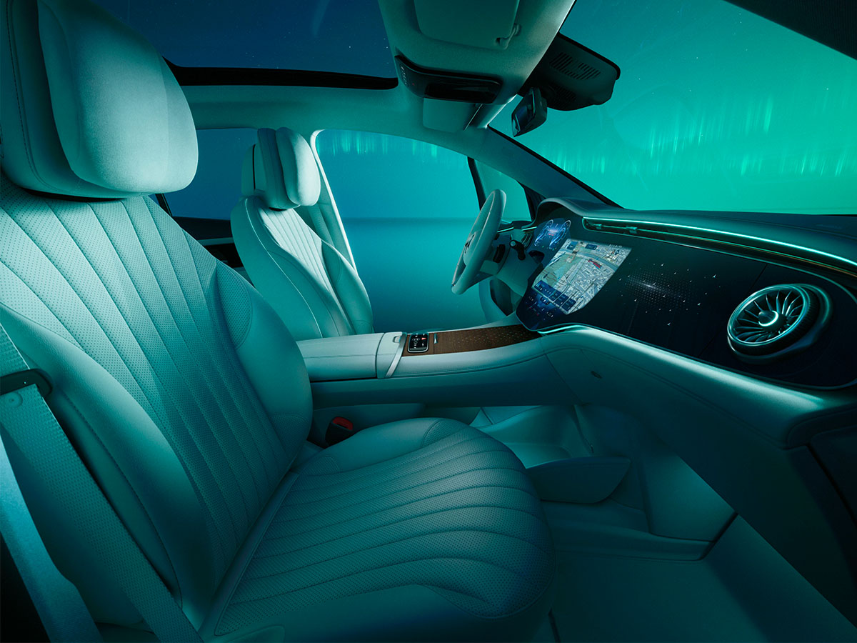 L'habitacle luxueux de l'EQE SUV