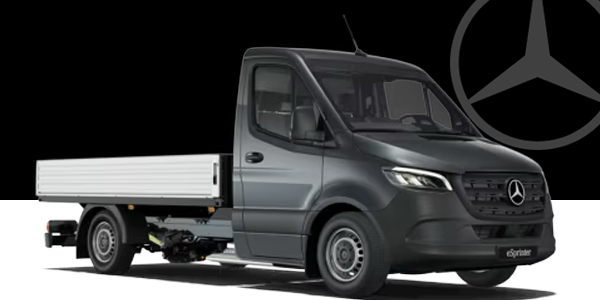 La Mercedes eSprinter à plateau