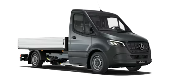 La Mercedes eSprinter à plateau