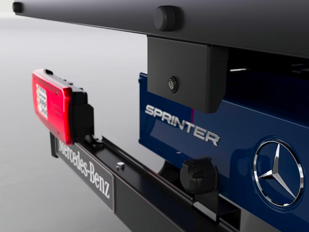 La caméra de recul du Sprinter à plateau