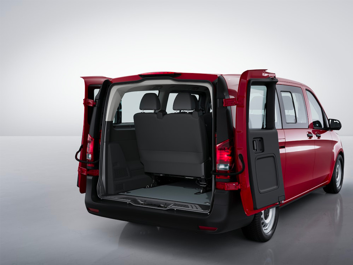 Les portières arrières du Vito Mixto